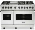 VGR5486GSS Viking 48 inch Freestanding Gas Range with 6 Burners and Griddle 5 Series Natural Gas Stainless Steel