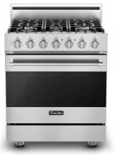 RVDR33025BSS 30 inch Dual Fuel Range with Five Sealed Burners and SureSpark Ignition System Natural Gas