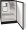 UHRI124 IS01A U Line 24 inch 4.2 cu. ft. Undercounter Refrigerator with Ice Maker and Reversible Hinge 1 Class Series Custom Panel