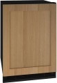 UHRF124 IS01A U Line 24inch 5.7 cu. ft. Undercounter Refrigerator Freezer with Digital Controls Reversible Hinge Custom Panel