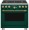 C2Y366P5TG2 Cafe 36 inch Dual Fuel Commercial Style Range with 6 Burners Emerald Green