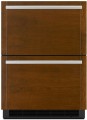 JUCFP242HX JennAir 24 inch Double Drawer Refrigerator Freezer Panel Ready Custom Panel