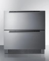 SPR3032DADA Summit 30 inch 2 Drawer All Refrigerator with Professional Handles and Drawer Dividers Stainless Steel