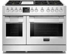 F6PDF486GS1 Fulgor Milano 48 Dual Fuel Range with 6 Sealed Burners and Griddle Sofia Pro
