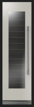 F7IWC24O1L Fulgor Milano 24 inch Built In Column Dual Zone Wine Reserve Left Hinge Custom Panel