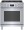 HDS8055U Bosch 30 inch Industrial Style Dual Fuel Range 800 Series