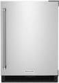 KURR114KSB KitchenAid 24 inch  Refrigerator Right Hinge Black Cabinet Stainless Steel Doors