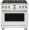 C2Y366P5TG2 Cafe 36 inch Dual Fuel Commercial Style Range with 6 Burners Matte White