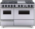 TTN5397BW FiveStar 48 inch Dual Fuel Convection Range with 6 Sealed Burners Grill Griddle and Double Oven Natural Gas