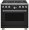 C2Y366P5TG2 Cafe 36 inch Dual Fuel Commercial Style Range with 6 Burners Matte Black