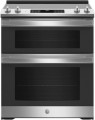 JSS86SPSS GE 30 inch Electric Slide In Convection Range with Double Oven and 5 Elements Stainless Steel