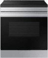 NSI6DG9100SR Samsung 30 inch Bespoke Smart Slide In Induction Range with Anti Scratch Glass Cooktop Stainless Steel