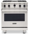 VGIC53024BSS Viking 30 inch Gas Range with VariSimmer on All Burners and BlackChrome Knobs 5 Series Natural Gas Stainless Steel