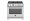 PRO366BCFGMGIT Bertazonni 36 Inch Gas Range with 6 Brass Burners Professional Series Natural Gas Giallo Yellow