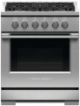 RGV3304L Fisher and Paykel 30 Inch Gas Range 4 Burner Liquid Propane Stainless Steel