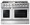 HRD4803U Thor Kitchen 48 inch Double Oven Dual Fuel Range with 6 Sealed Burners and Griddle