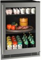UHRE124 SG01A U Line 24 inch Undercounter Refrigerator with Glass Door 1 Class Series Stainless Steel